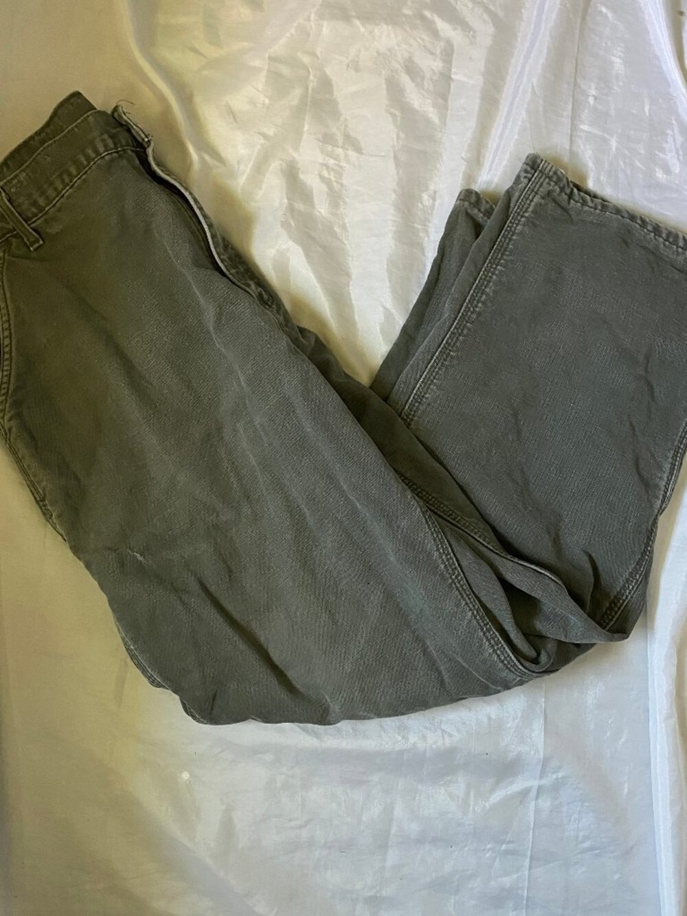 Carhartt Flannel Lined Canvas Pants Mens Size 38 X 30